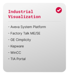 Industrial visualization Aveva System Platform​ Factory Talk ME/SE​ GE Cimplicity​ Kepware​ WinCC​ TIA Portal​